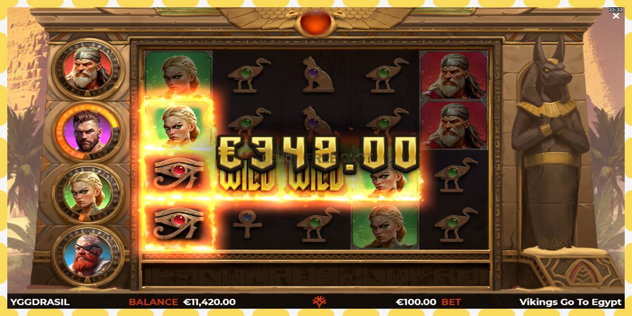 Demo slot Vikings Go To Egypt Wild Fight free and without registration, picture - 1