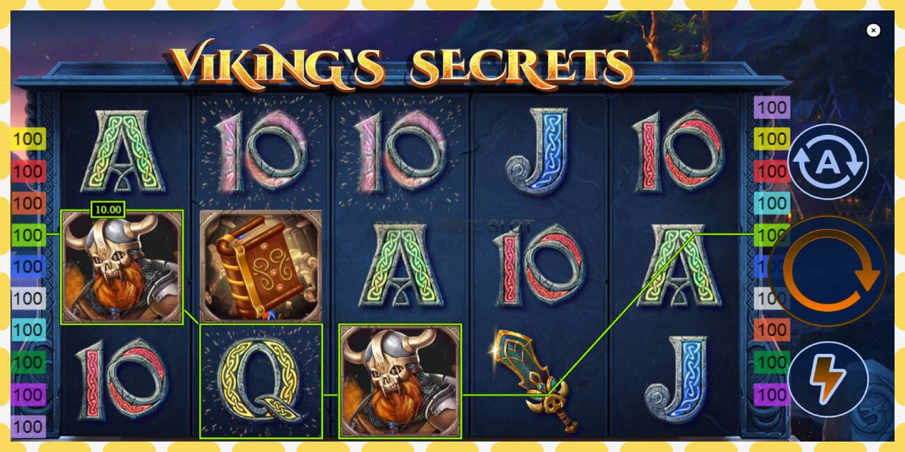 Demo slot Vikings Secrets free and without registration, picture - 1