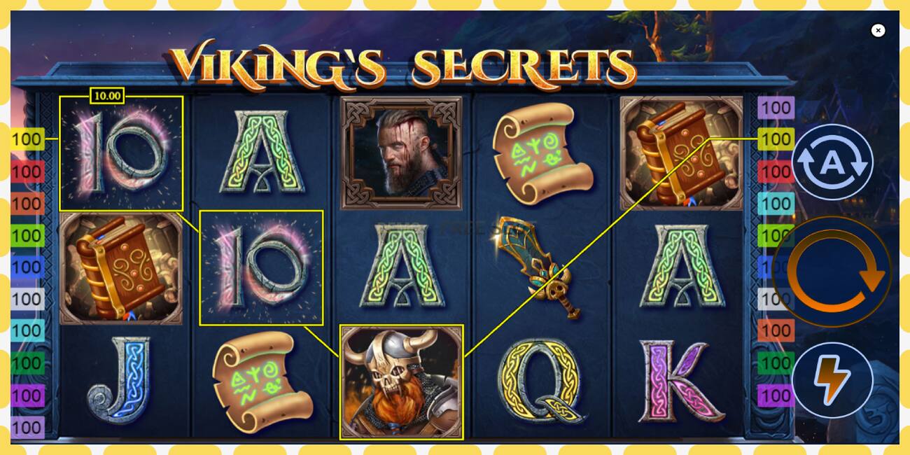 Demo slot Vikings Secrets free and without registration, picture - 1