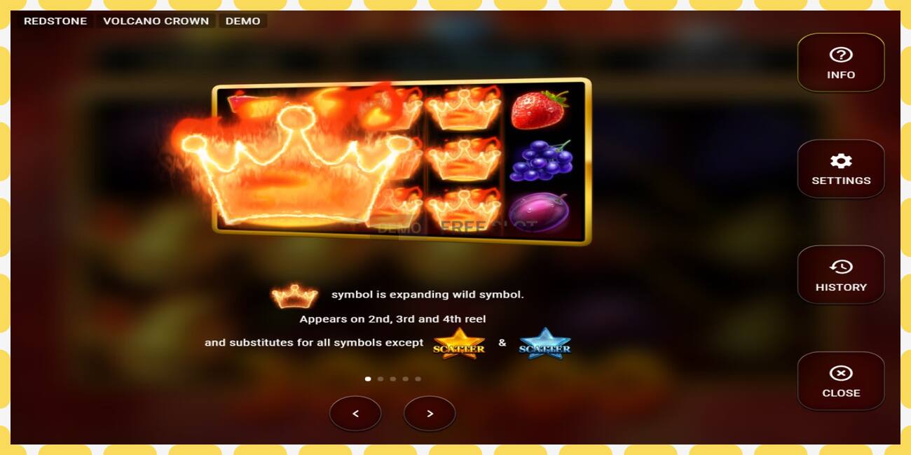 Demo slot Volcano Crown free and without registration, picture - 1