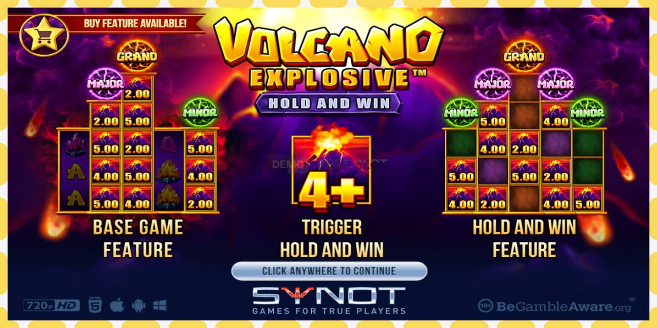 Demo slot Volcano Explosive free and without registration, picture - 1