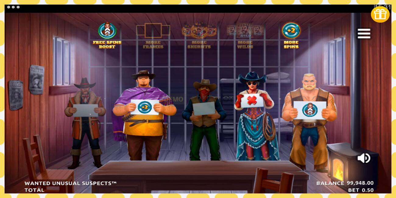 Demo slot Wanted Unusual Suspects free and without registration, picture - 1