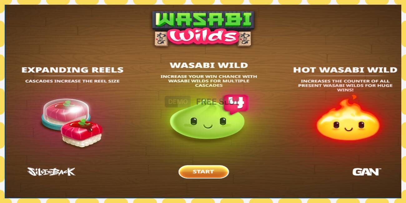 Yanayopangwa demo Wasabi Wilds bure na bila usajili, picha - 1