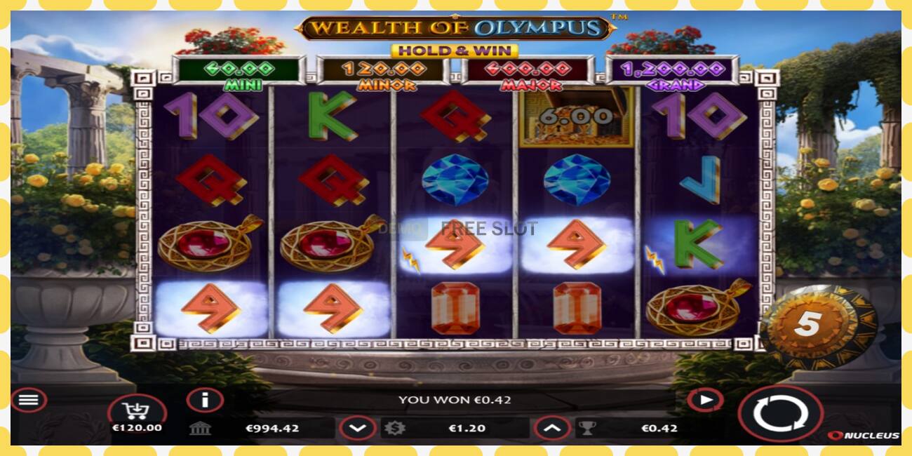 Demo slot Wealth of Olympus free and without registration, picture - 1