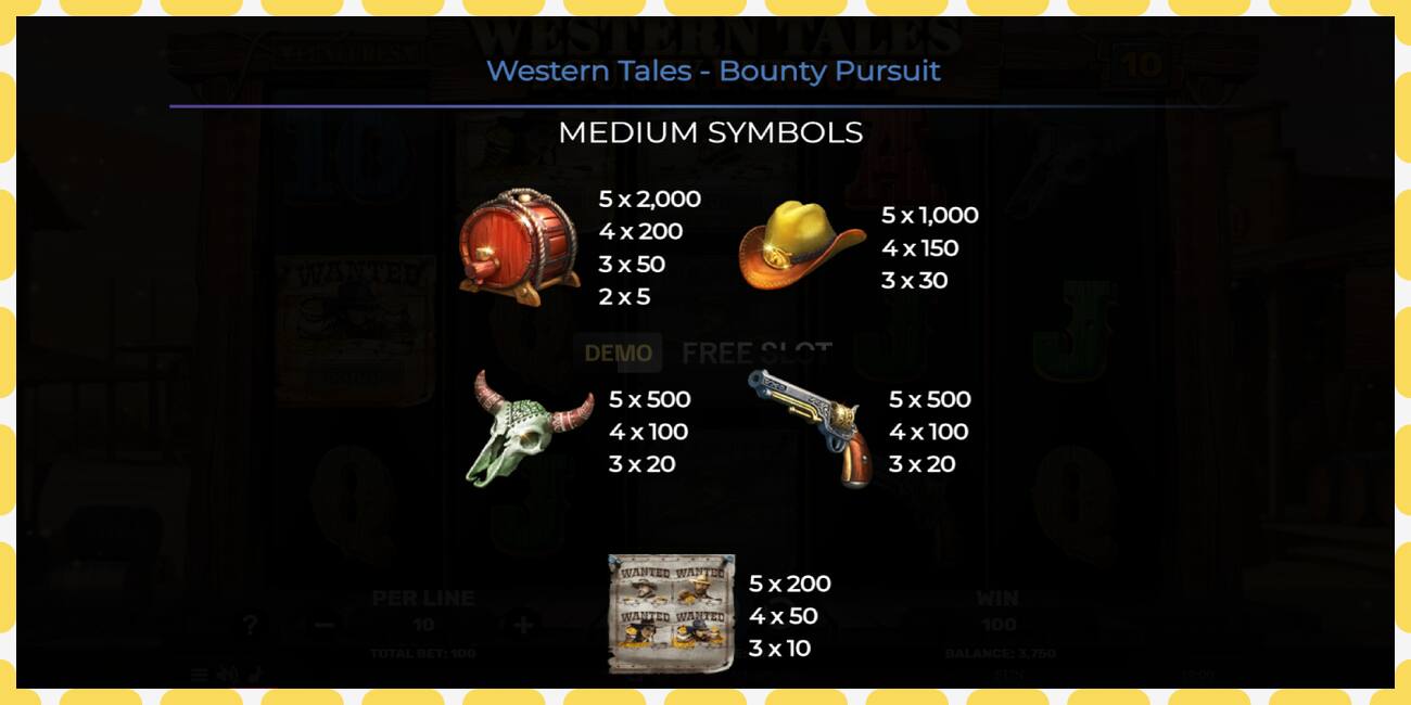 Դեմո բնիկ Western Tales - Bounty Pursuit անվճար և առանց գրանցման, նկար - 1