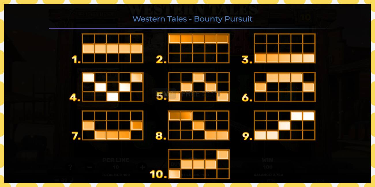 Դեմո բնիկ Western Tales - Bounty Pursuit անվճար և առանց գրանցման, նկար - 1