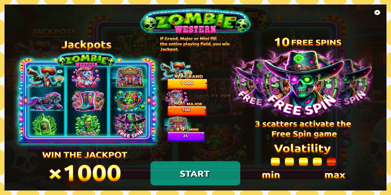 Demo slot Western Zombie gratis og uden registrering, billede - 1