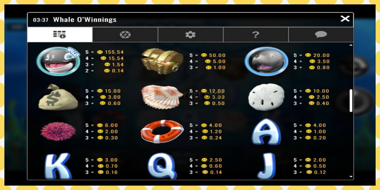 Demo slots Whale O’Winnings bezmaksas un bez reģistrācijas, attēlu - 1