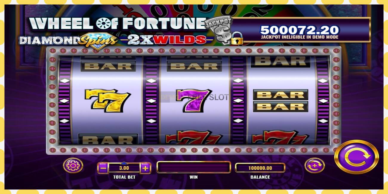 Demo slot Wheel of Fortune Diamond Spins 2x Wilds free and without registration, picture - 1