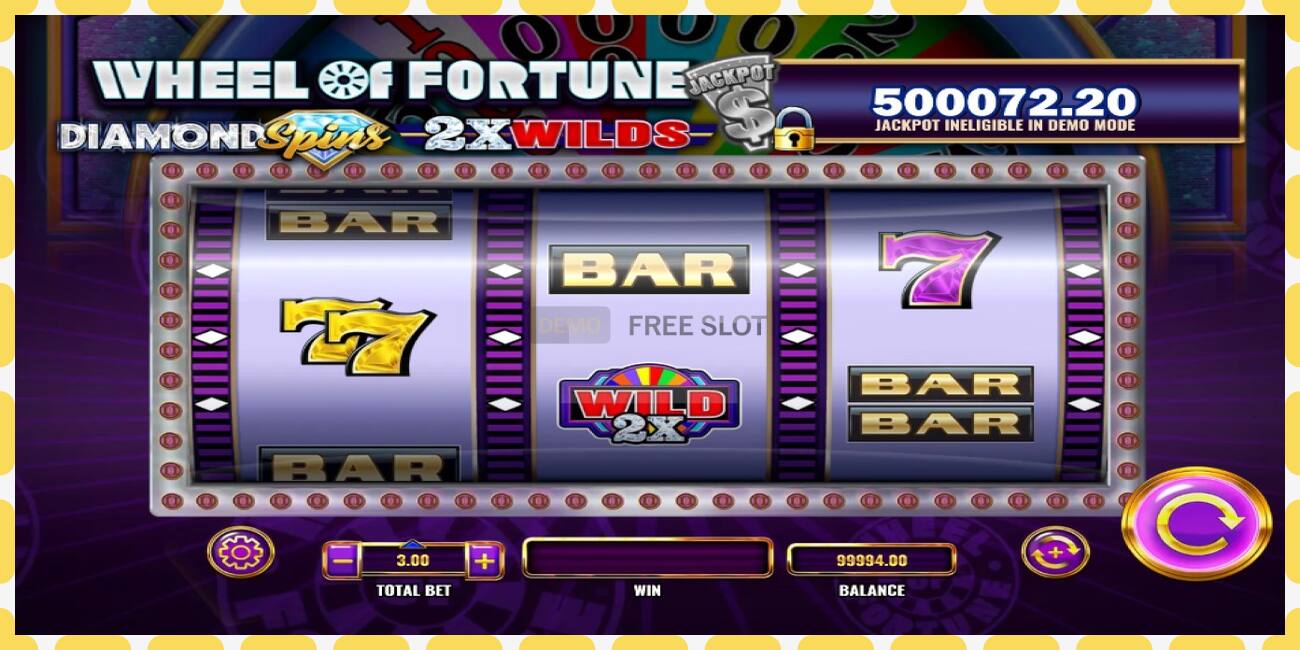 Demo slot Wheel of Fortune Diamond Spins 2x Wilds free and without registration, picture - 1