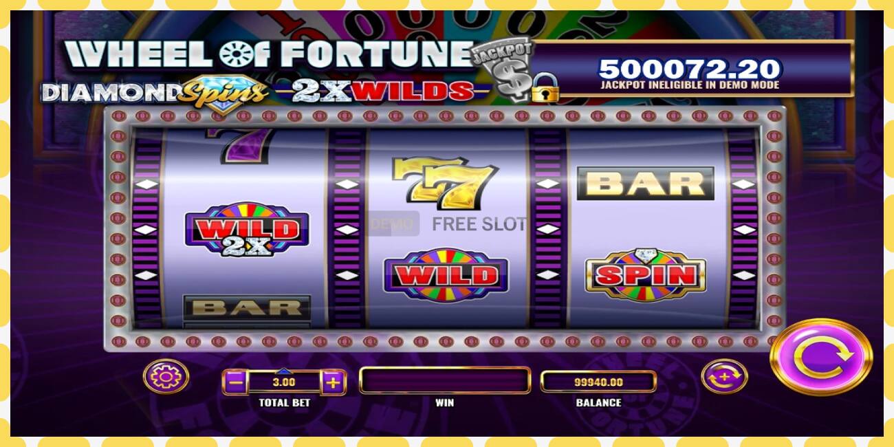 Demo slot Wheel of Fortune Diamond Spins 2x Wilds free and without registration, picture - 1