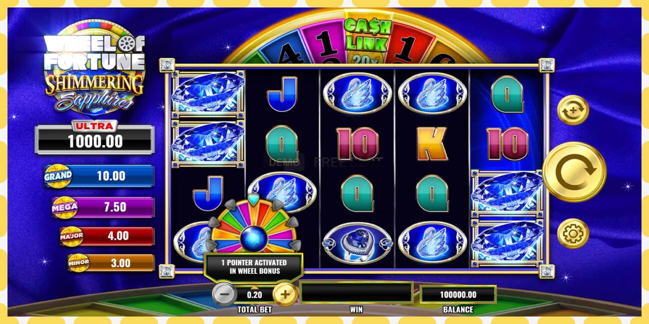 데모 슬롯 Wheel of Fortune Shimmering Sapphires 등록 없이 무료로, 그림 - 1