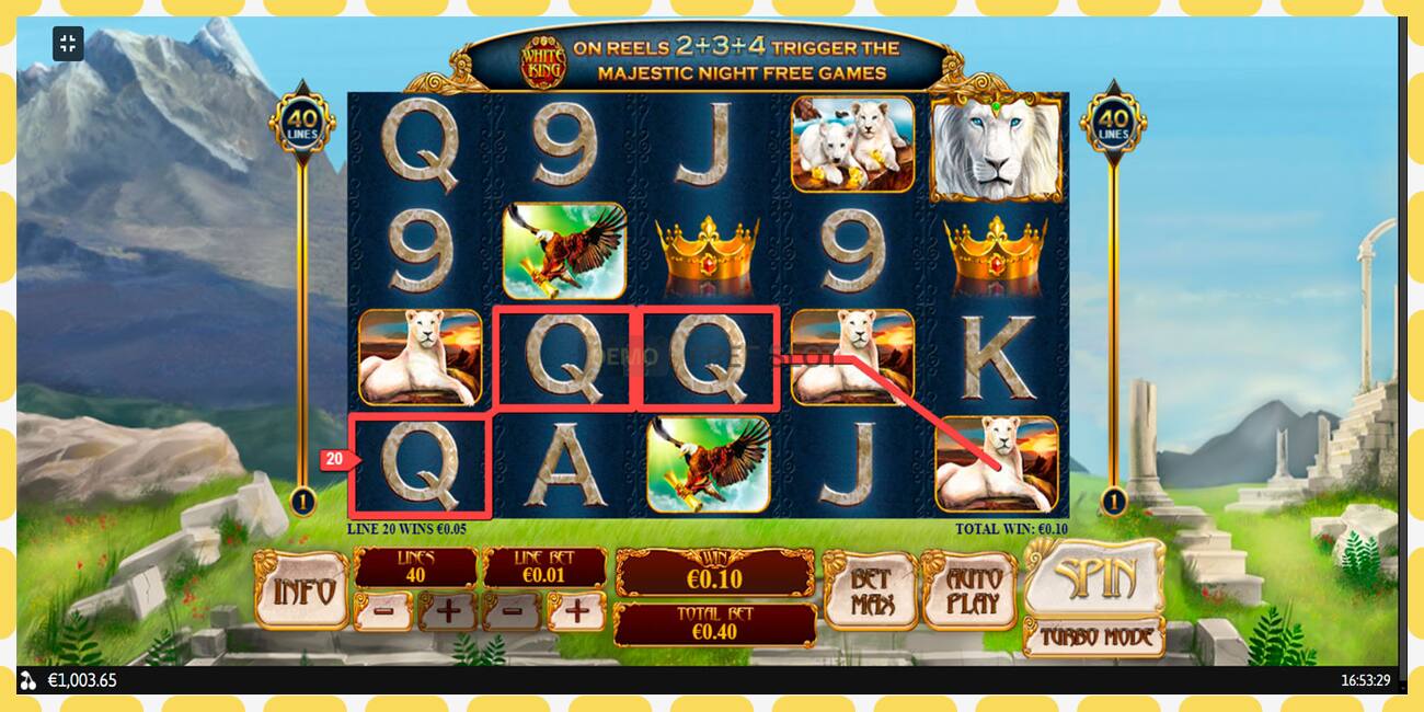 Demo slot White King free and without registration, picture - 1