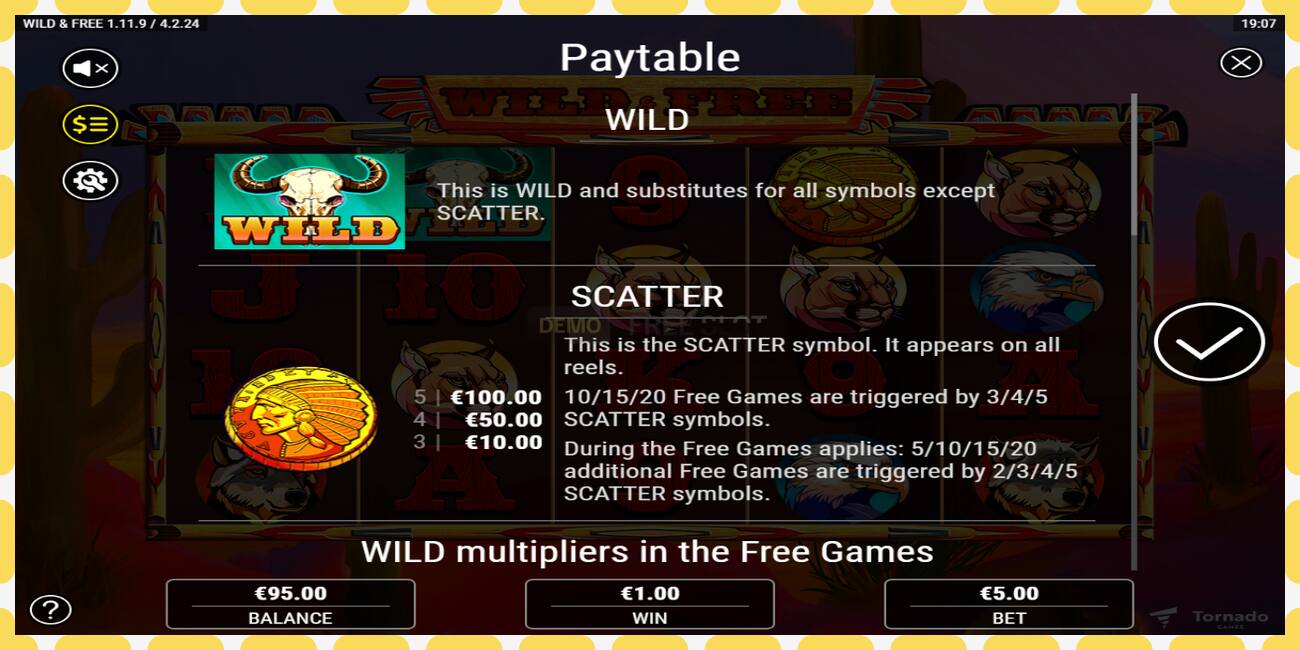 Demo slot Wild & Free free and without registration, picture - 1