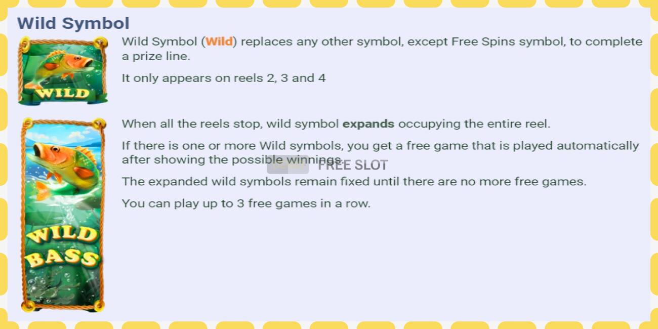 Demo slot Wild Bass Multiplier free and without registration, picture - 1