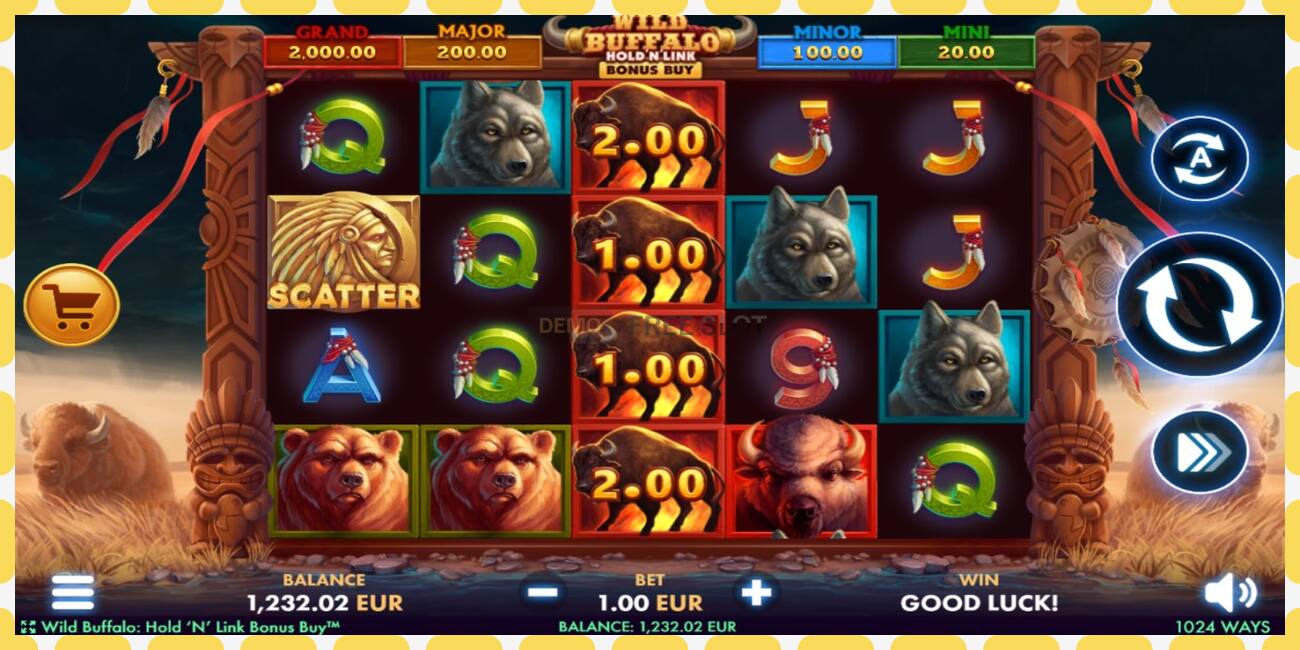 Slot dimostrativo Wild Buffalo Hold N Link Bonus Buy gratuito e senza registrazione, immagine - 1