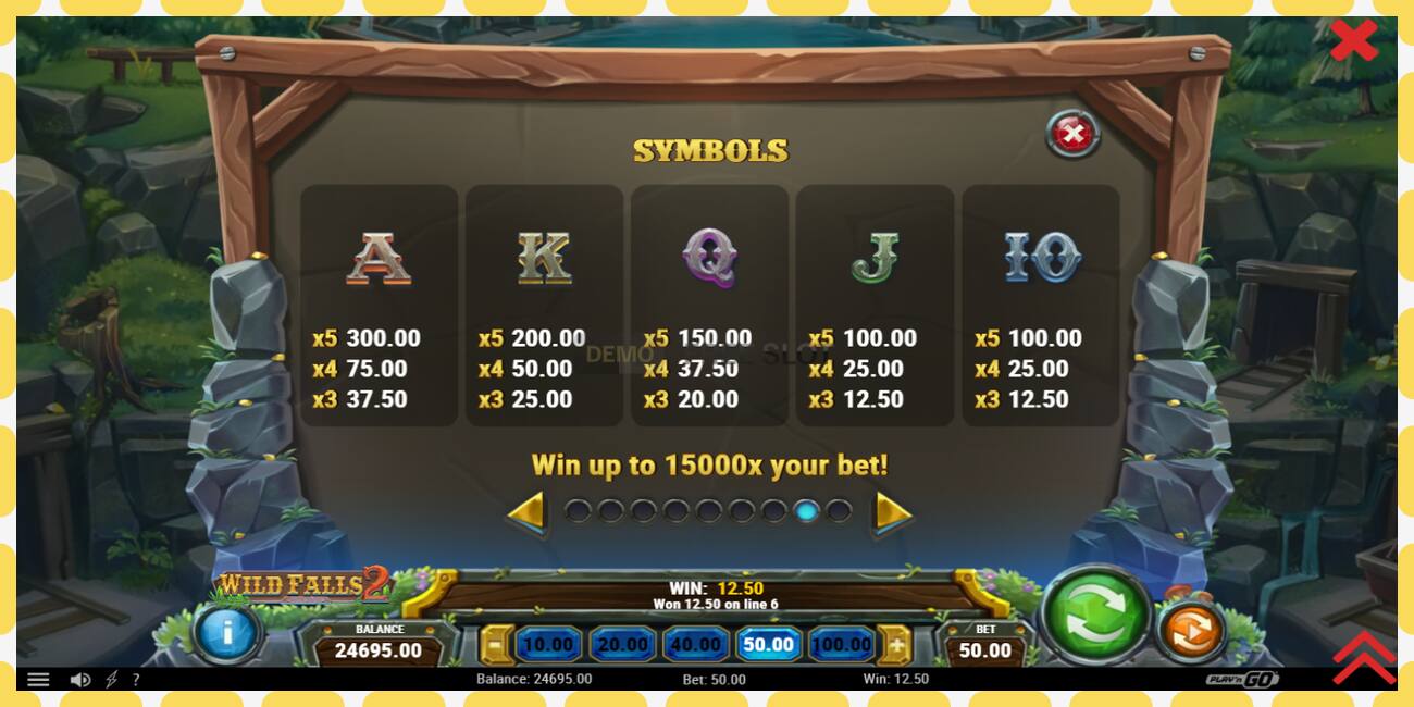 Demo slot Wild Falls 2 free and without registration, picture - 1