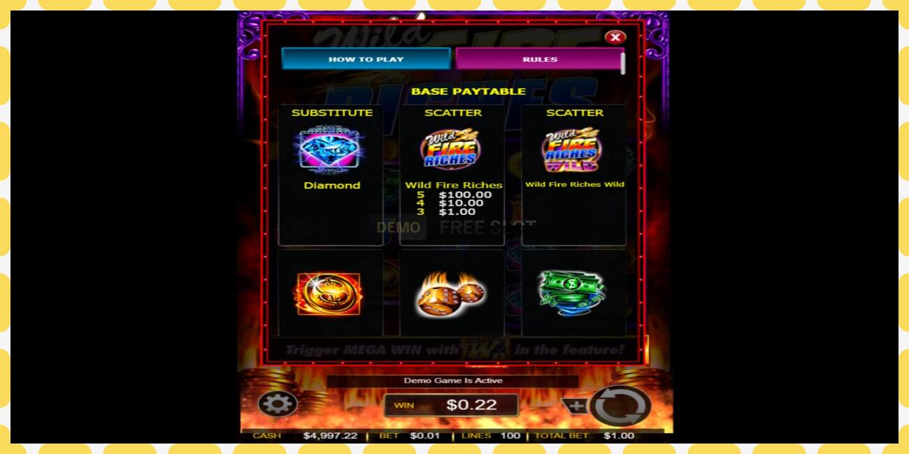 Demo slot Wild Fire Riches free and without registration, picture - 1