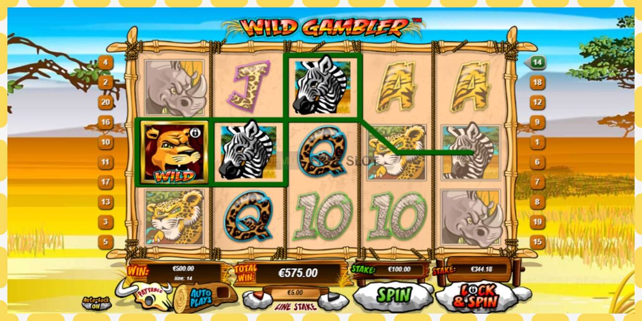 Demo slot Wild Gambler free and without registration, picture - 1