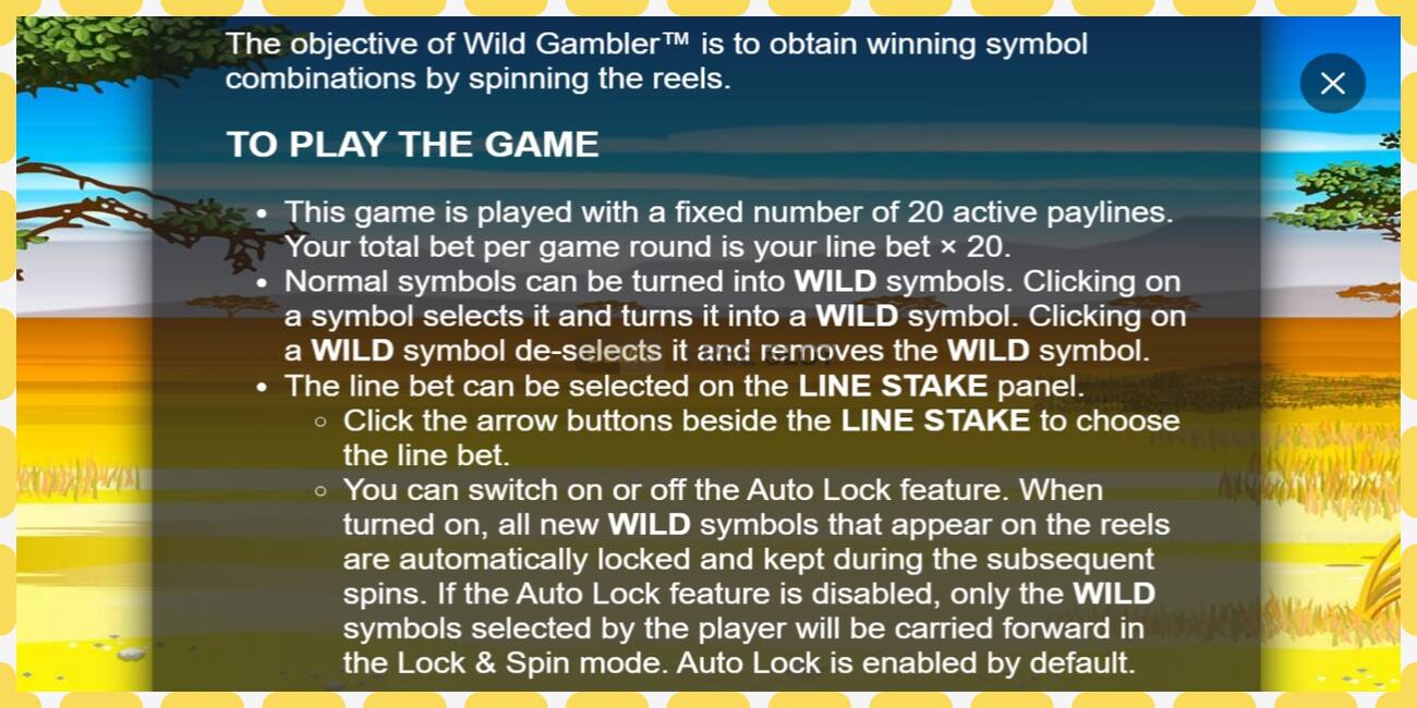 Demo slot Wild Gambler free and without registration, picture - 1