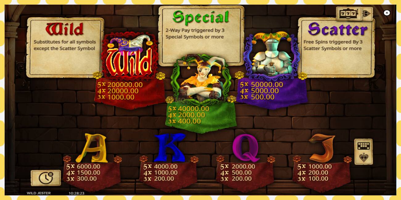 Demo slot Wild Jester free and without registration, picture - 1