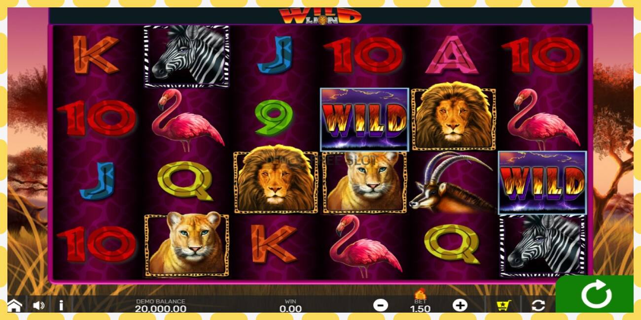 Demo slot Wild Lion with Reel Bingo free and without registration, picture - 1