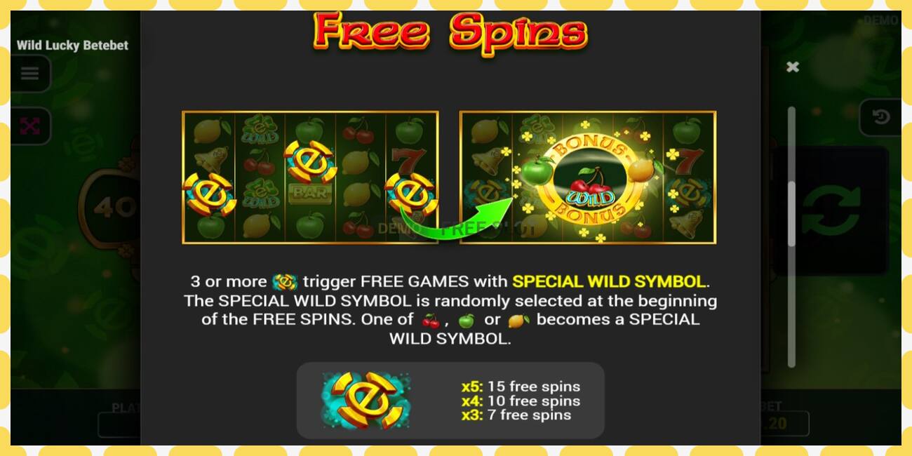 Demo slot Wild Lucky Betebet free and without registration, picture - 1