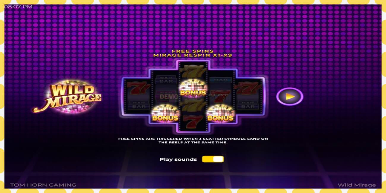 Demo slot Wild Mirage free and without registration, picture - 1