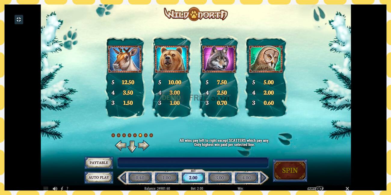 Demo slot Wild North free and without registration, picture - 1