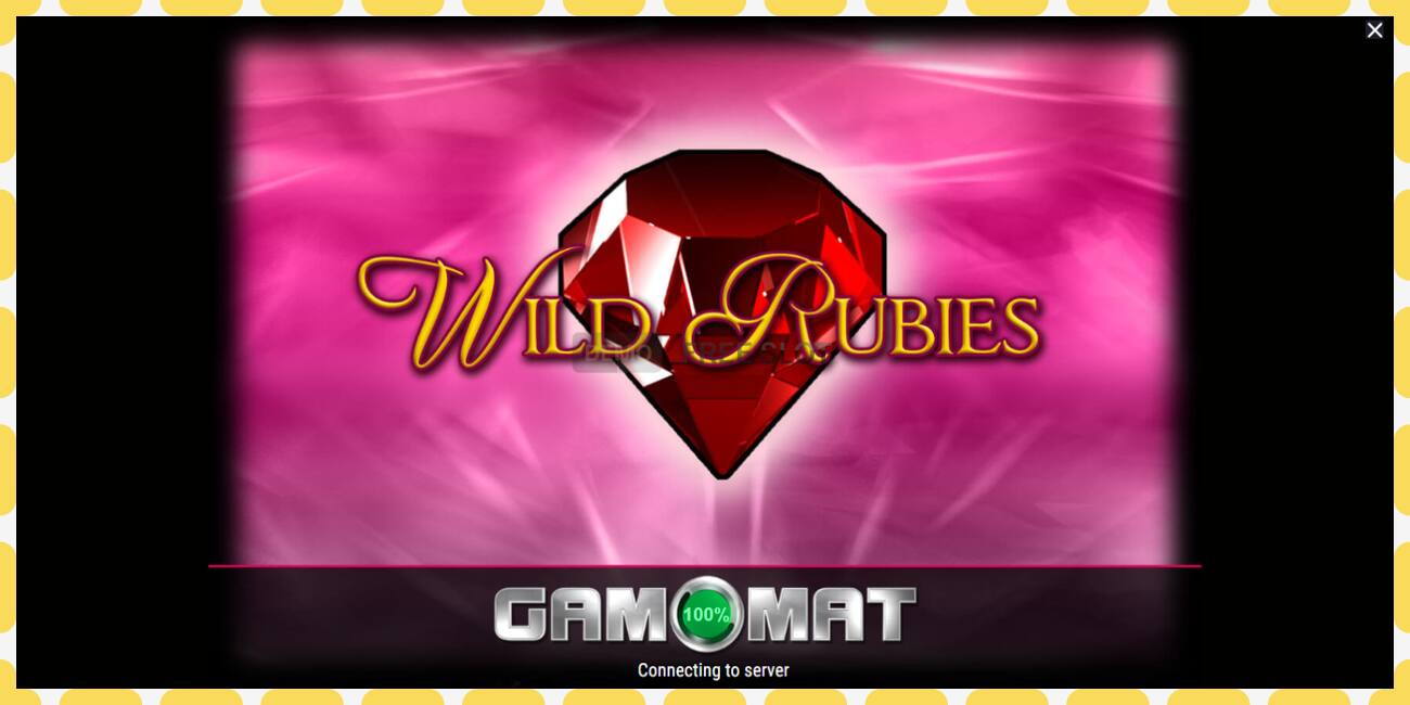 Demo slot Wild Rubies free and without registration, picture - 1