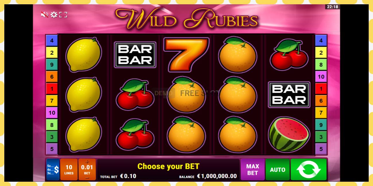 Demo slot Wild Rubies free and without registration, picture - 1