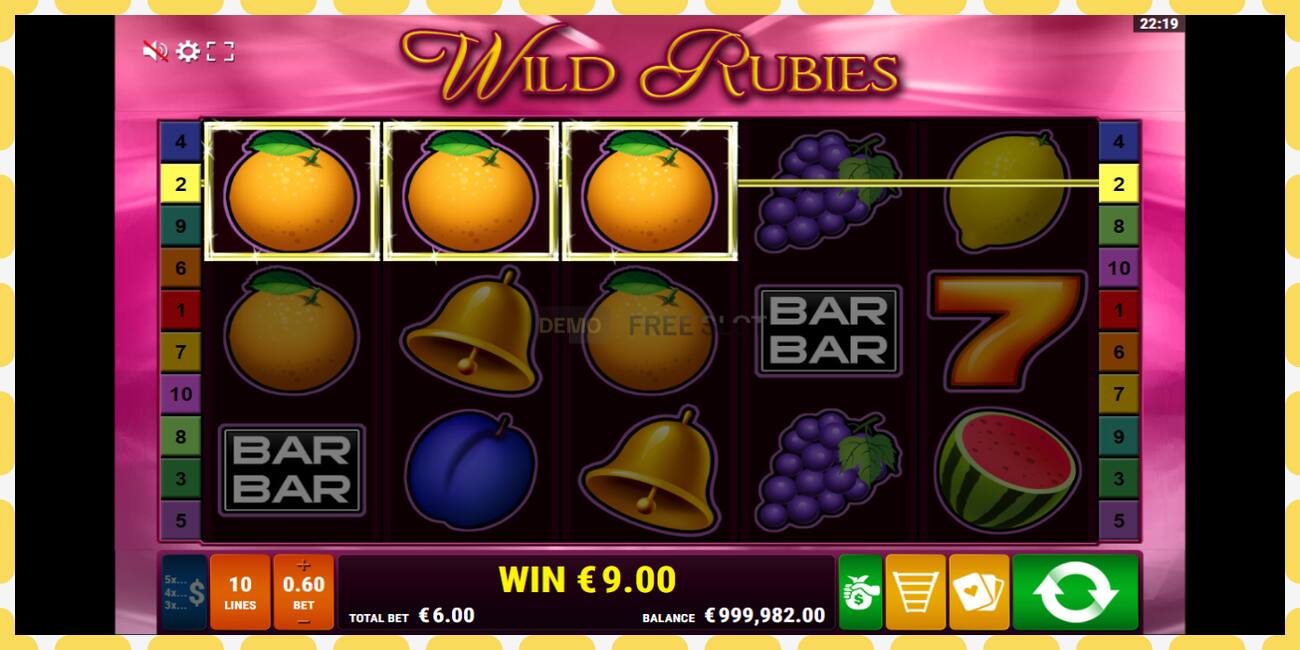 Demo slot Wild Rubies free and without registration, picture - 1