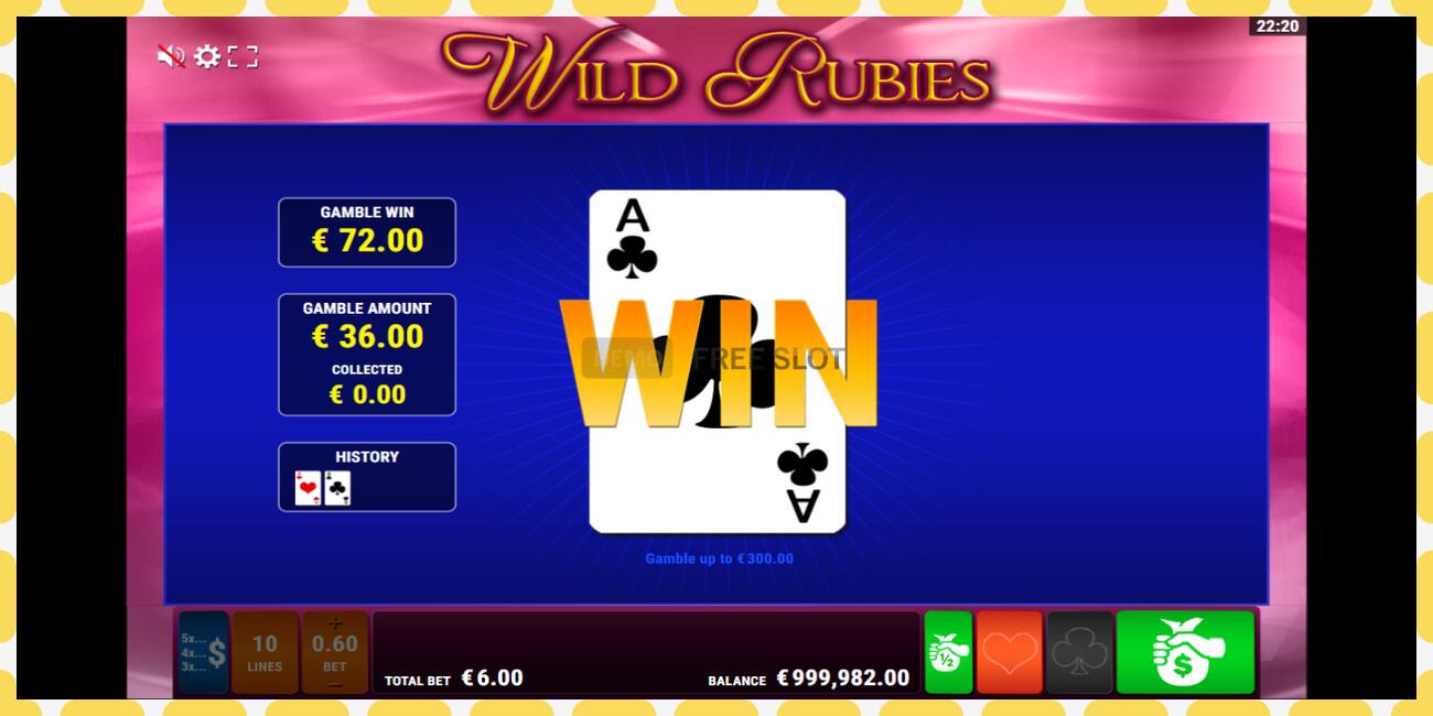 Demo slot Wild Rubies free and without registration, picture - 1