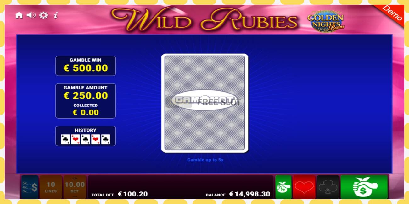 Demo slot Wild Rubies Golden Nights free and without registration, picture - 1