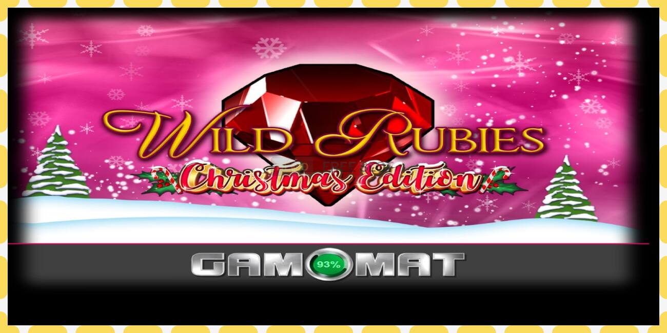 Демо слот Wild Rubies Сhristmas Edition безкоштовно та без реєстрації, малюнок - 1