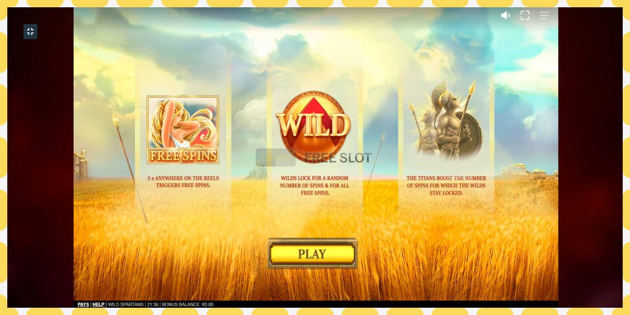 Slot de demostración Wild Spartans gratuíto e sen rexistro, imaxe - 1