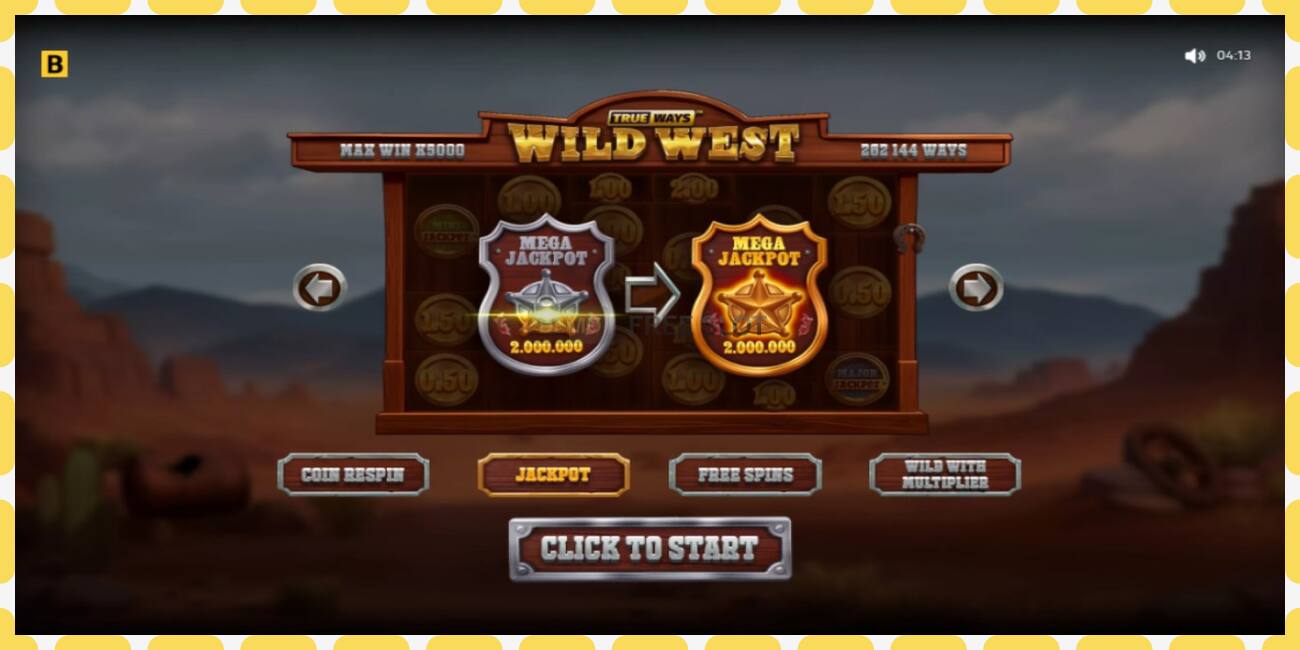 Demo slot Wild West Trueways gratis og uden registrering, billede - 1