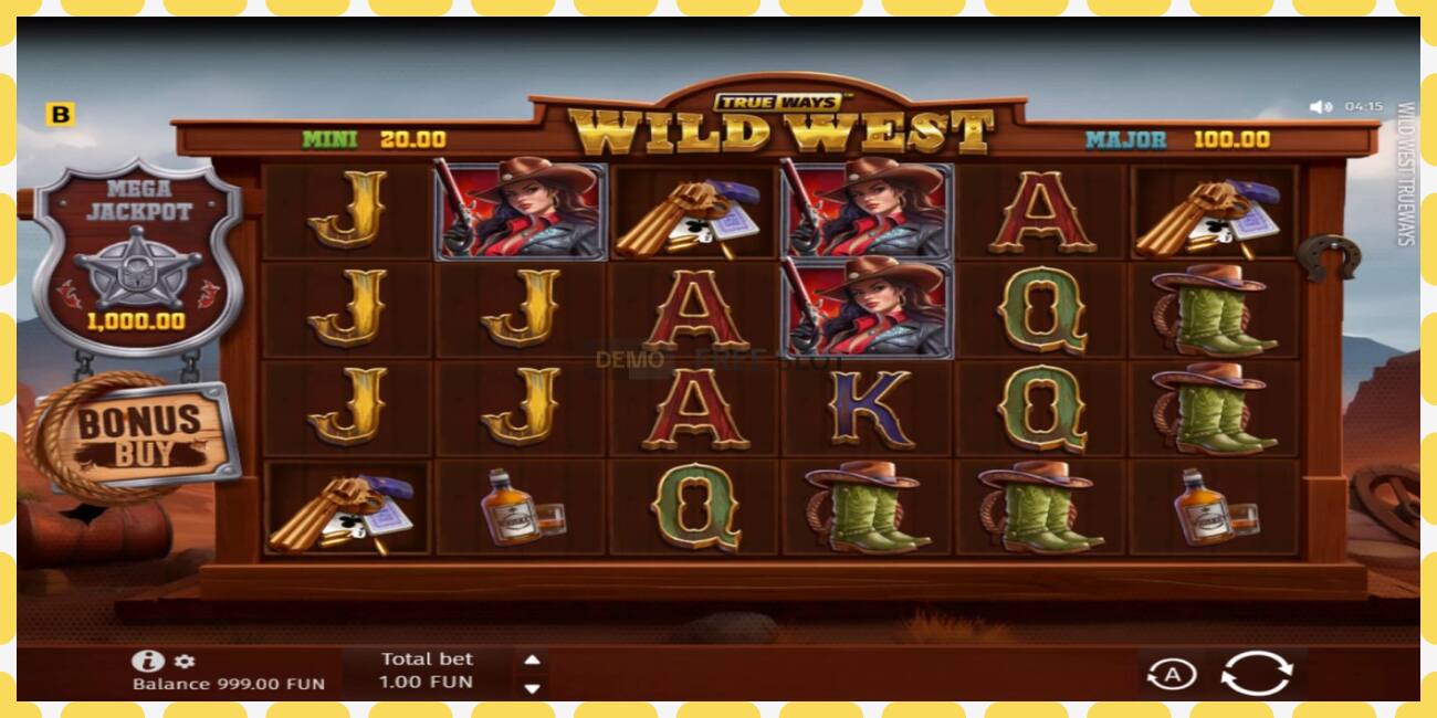 Demo slot Wild West Trueways gratis og uden registrering, billede - 1