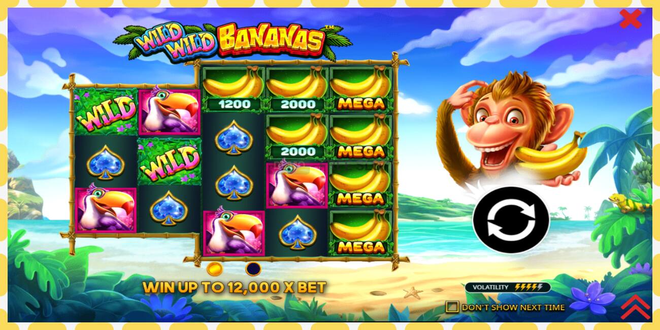 Demo slot Wild Wild Bananas නොමිලේ සහ ලියාපදිංචියකින් තොරව, පින්තූරය - 1