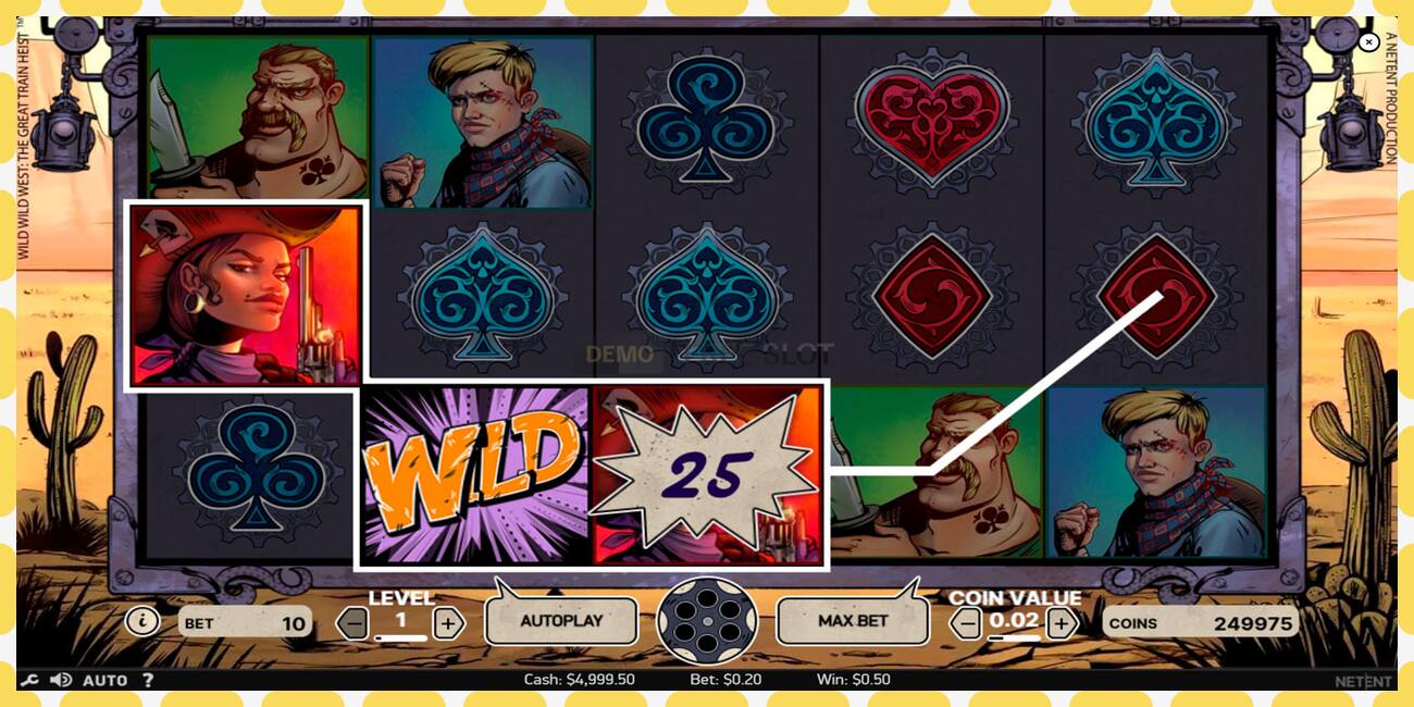 Demo slot Wild Wild West නොමිලේ සහ ලියාපදිංචියකින් තොරව, පින්තූරය - 1