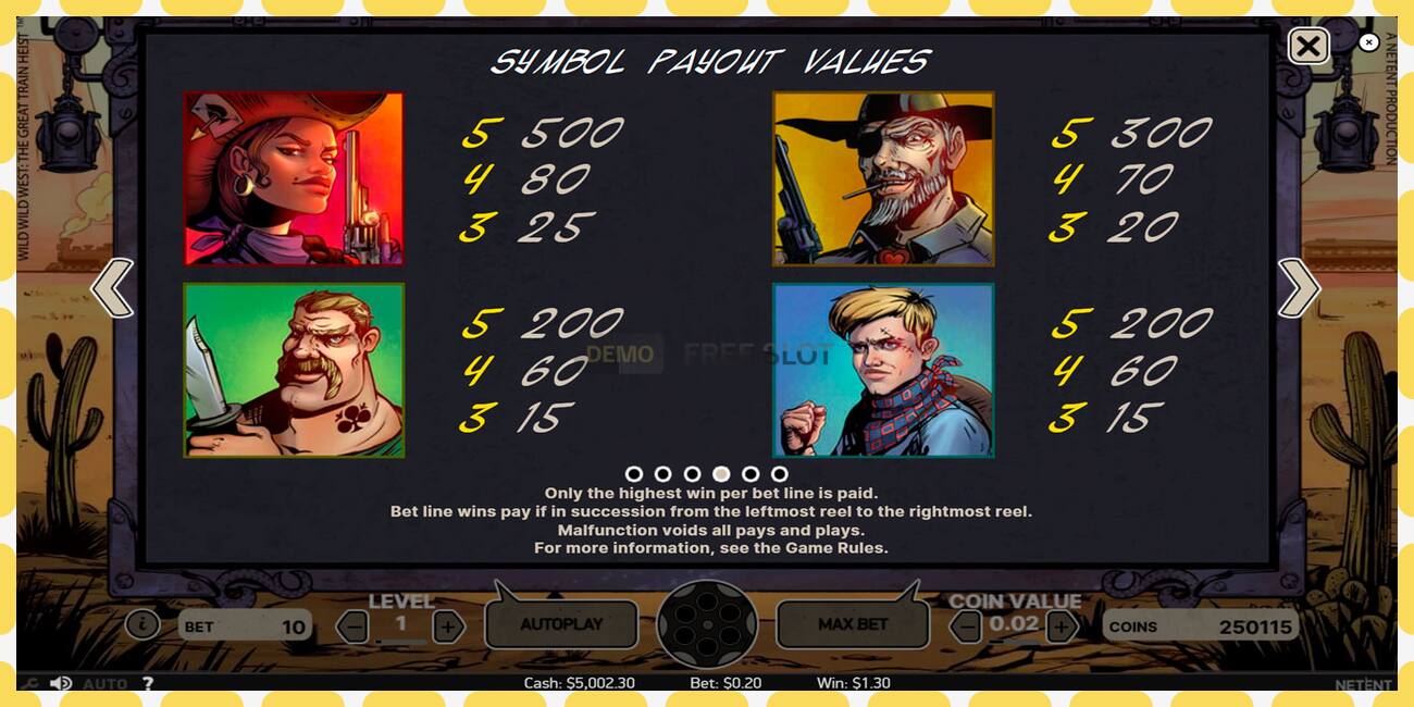 Demo slot Wild Wild West free and without registration, picture - 1