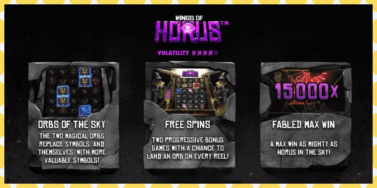 Demo slot Wings of Horus free and without registration, picture - 1