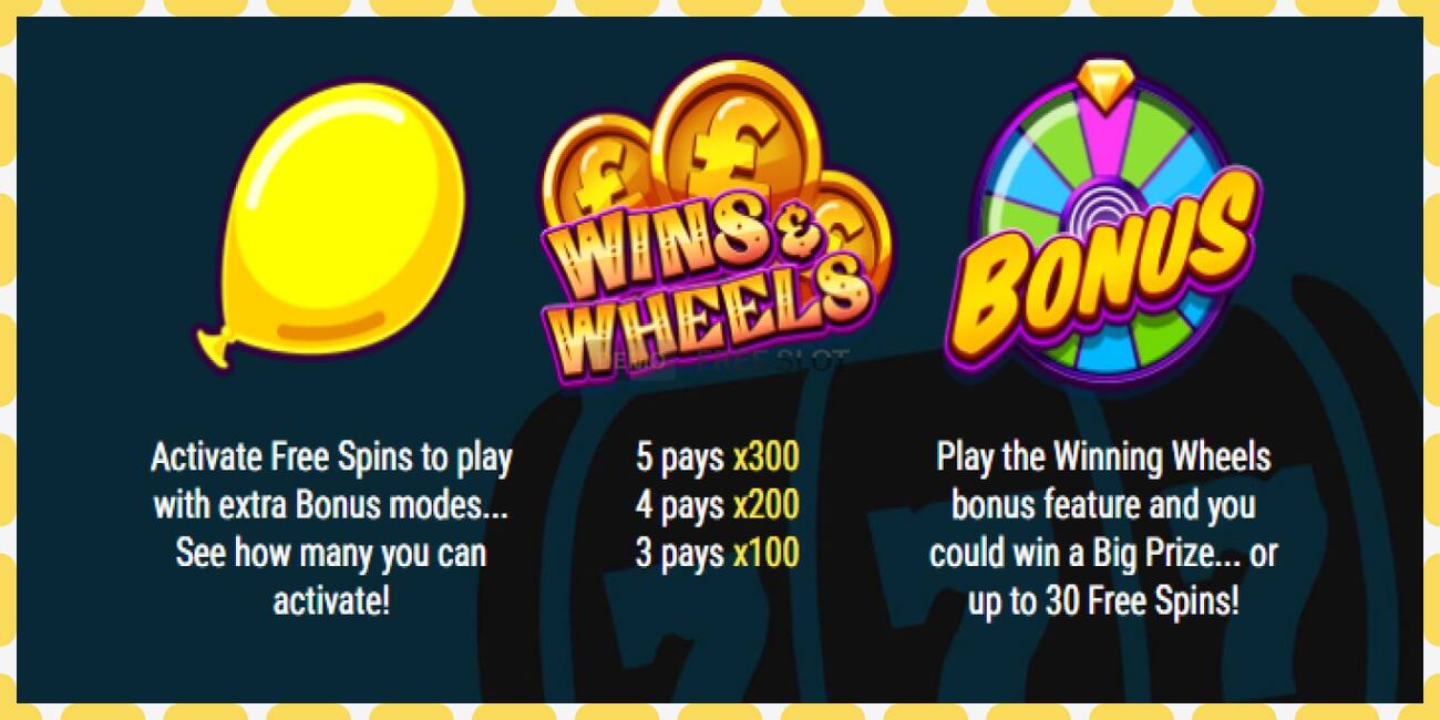 Demo-spor Wins & Wheels gratis og uten registrering, bilde - 1