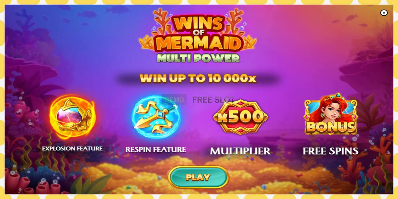 Slot de demonstração Wins of Mermaid Multi Power grátis e sem registro, foto - 1