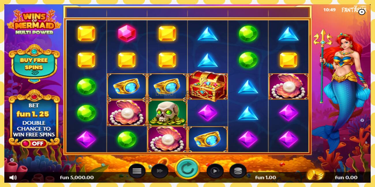 Slot de demonstração Wins of Mermaid Multi Power grátis e sem registro, foto - 1