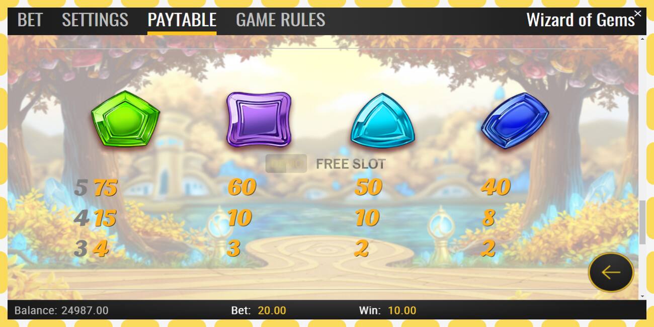 Demo slot Wizard of Gems free and without registration, picture - 1