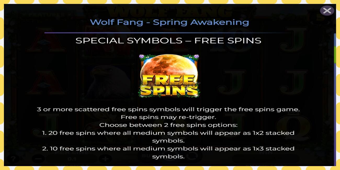 Demo lizdas Wolf Fang - Spring Awakening nemokamai ir be registracijos, paveikslėlį - 1