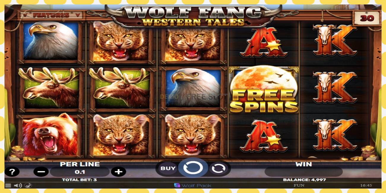 Demo slot Wolf Fang - Western Tales gratis og uden registrering, billede - 1