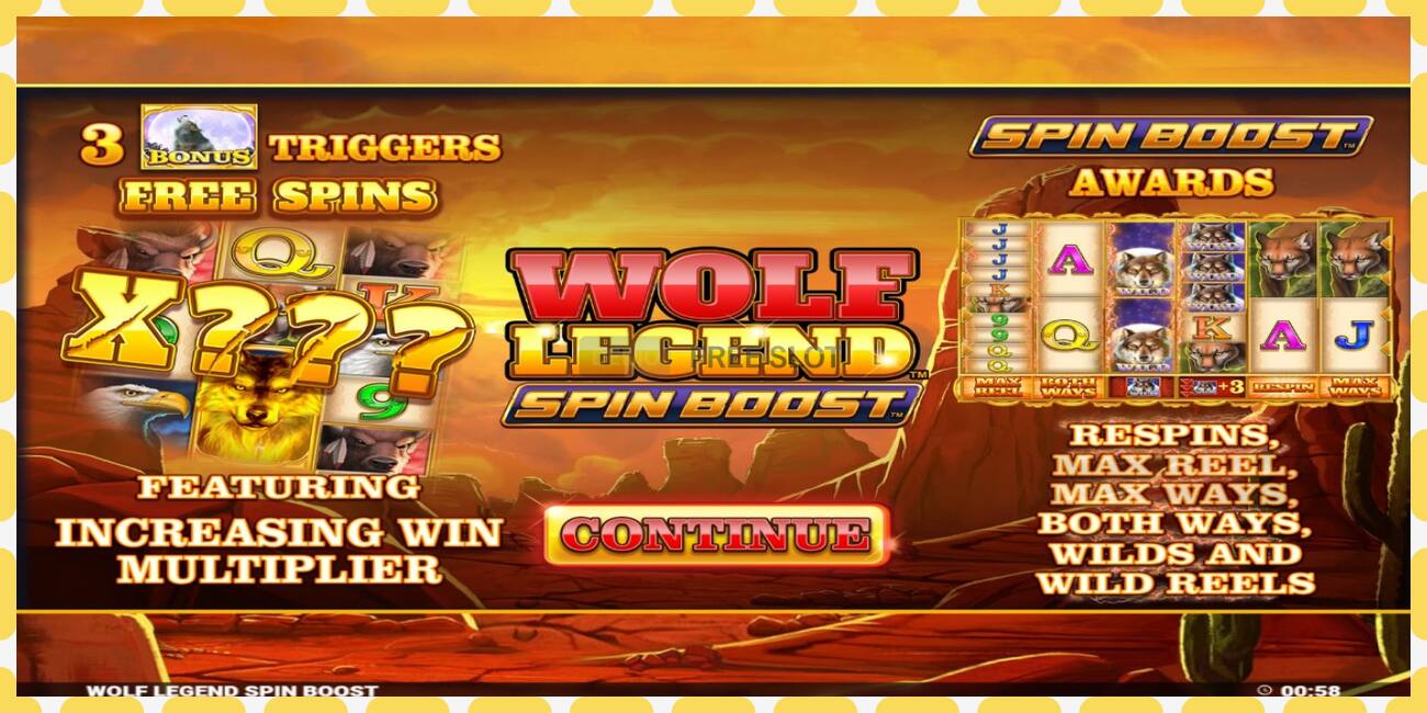 Slot de demonstração Wolf Legend Spin Boost grátis e sem registro, foto - 1