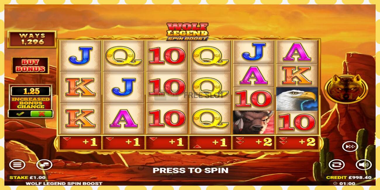 Slot de demonstração Wolf Legend Spin Boost grátis e sem registro, foto - 1